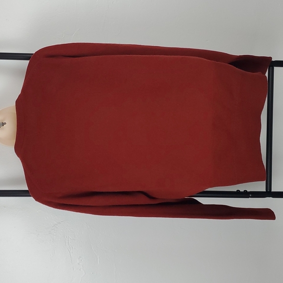Vintage The Scotch House maroon  cashmere sweater women size M? - Picture 3 of 7